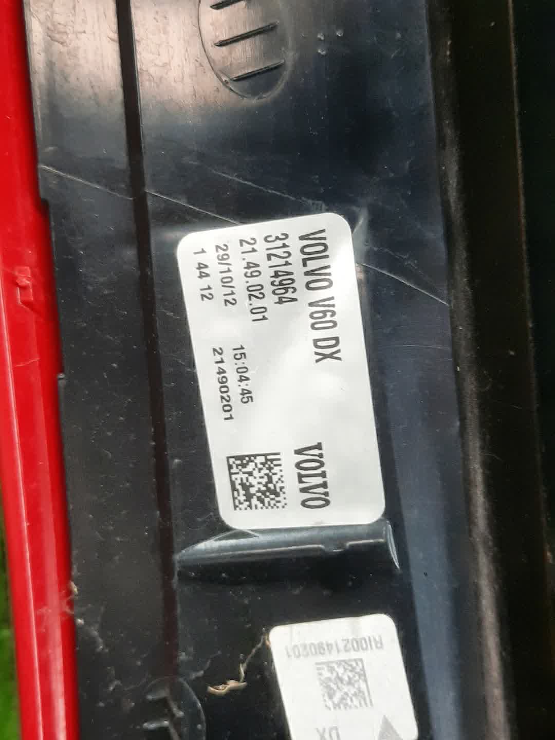 Стоп-сигнал правый задний VOLVO V60 FW45, FW47, FW, FW52, FW48, FW90 4 ракурс