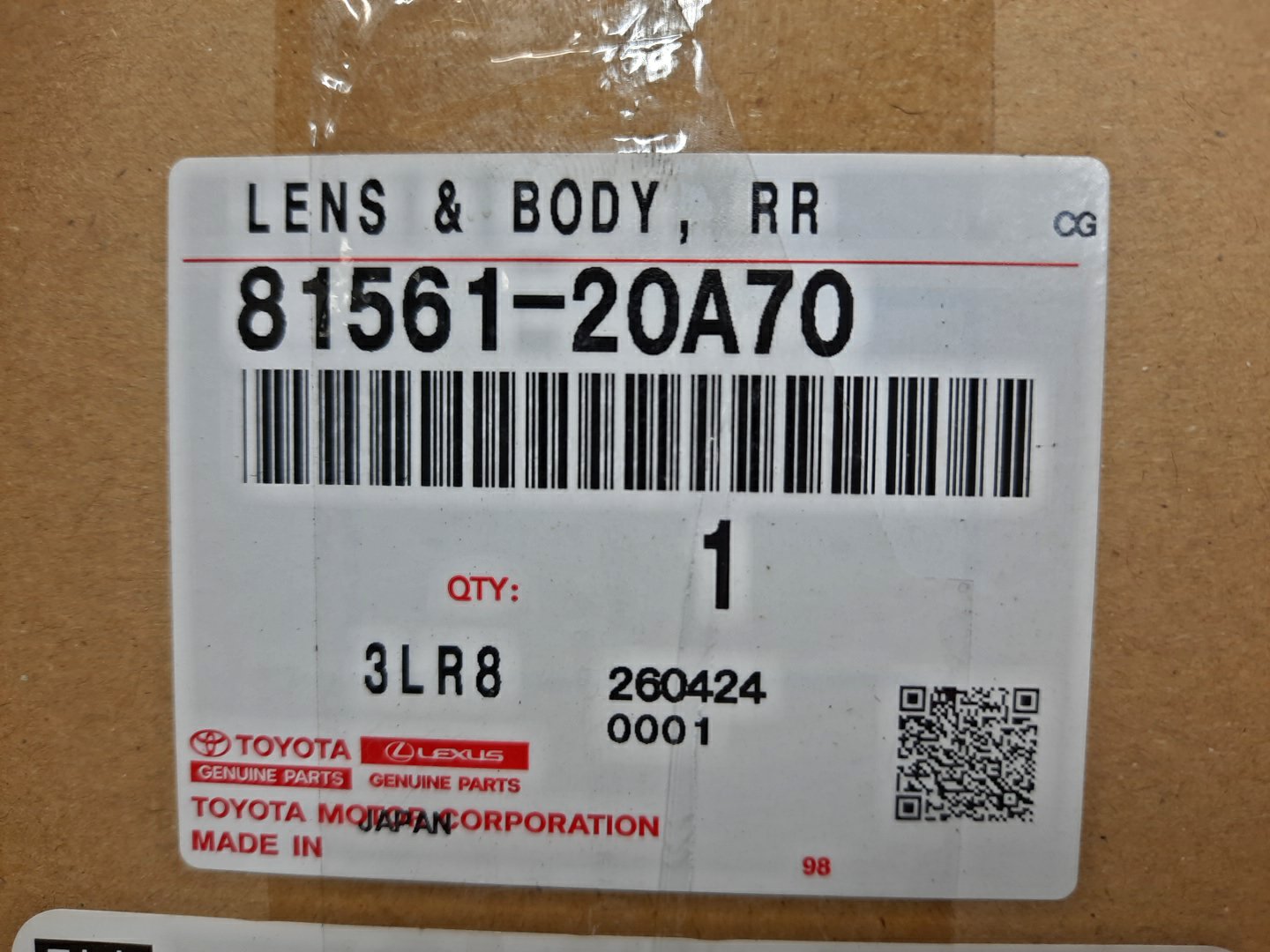 Стоп-сигнал левый задний TOYOTA ALLION ZRT265, ZRT260, NZT260, ZRT261 81561-20A70 4 ракурс