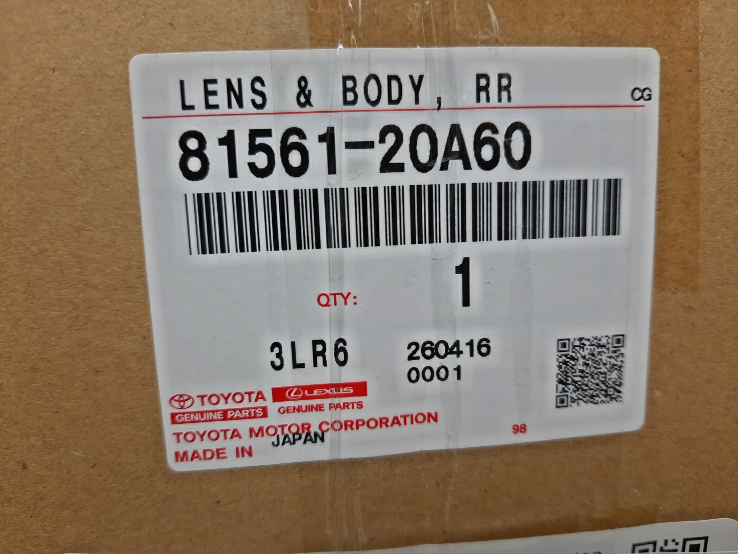 Стоп-сигнал левый задний TOYOTA PREMIO ZRT265, ZRT260, NZT260, ZRT261 81561-20A60 4 ракурс