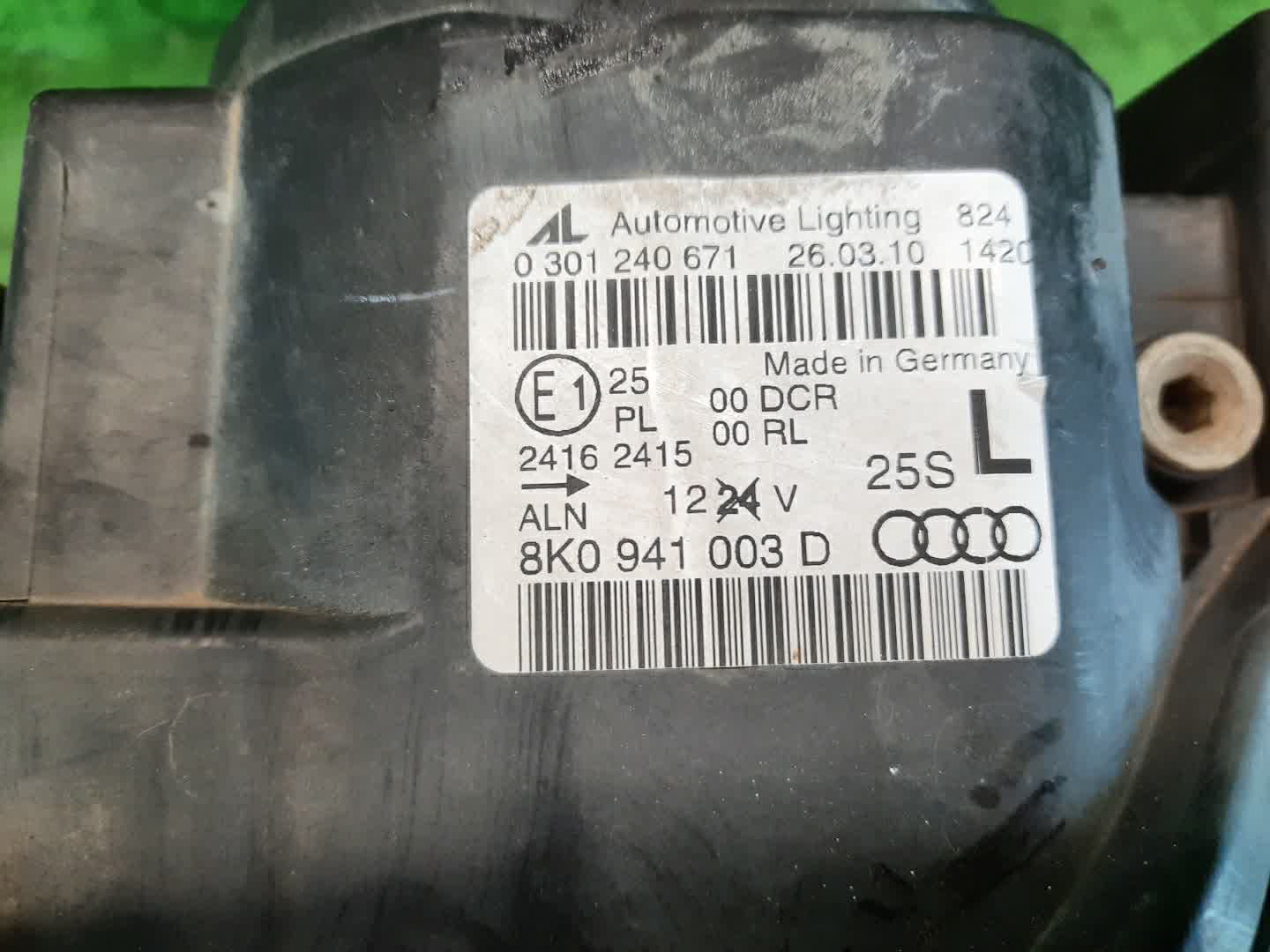 Фара левая передняя AUDI A4 8K2, B8, 8K5 3 ракурс