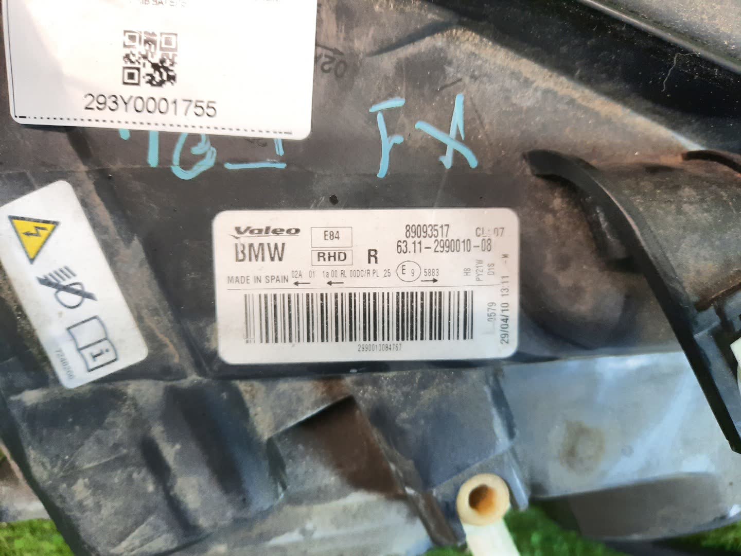Фара правая передняя BMW X1 E84 3 ракурс