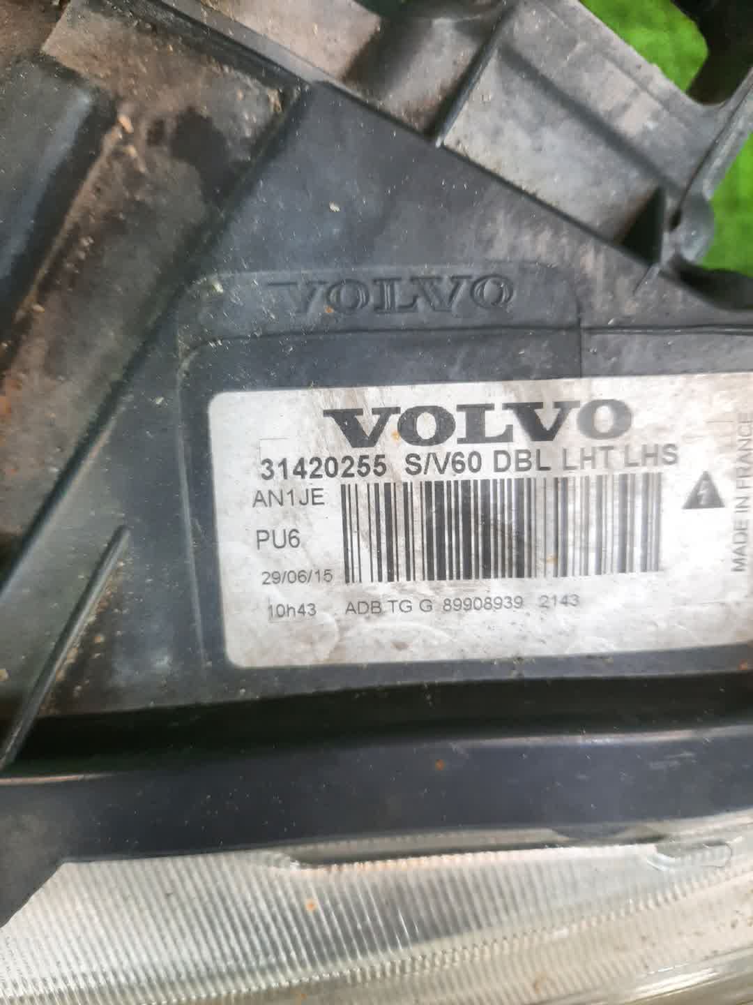 Фара левая передняя VOLVO V60, S60 FW45, FW47, FW, FW52, FW48, FW90, FS44, FS47, FS40, FS45, FS70, FS, Y20, FS48, FS84, FS90 3 ракурс