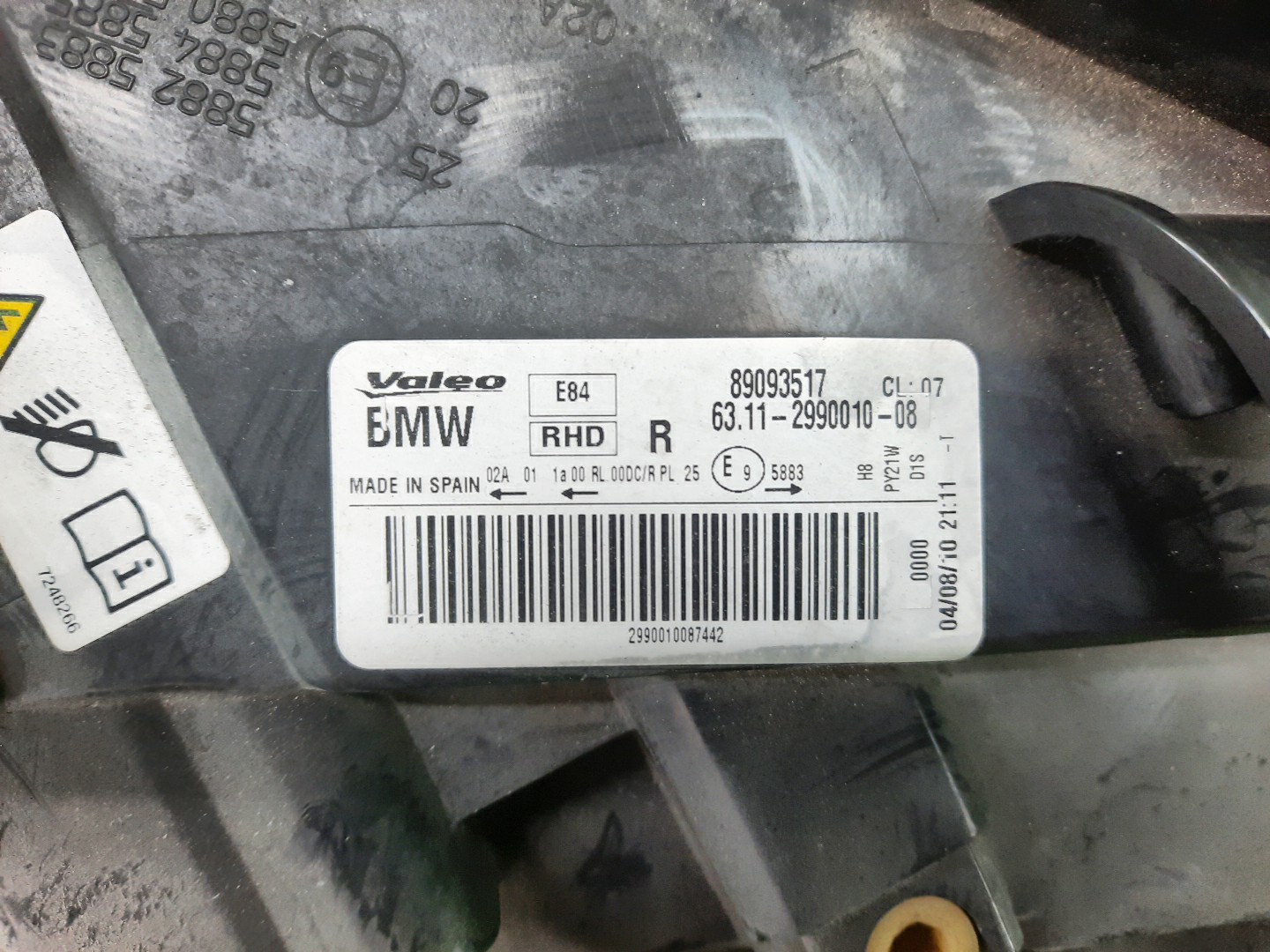 Фара правая передняя BMW X1 E84 4 ракурс