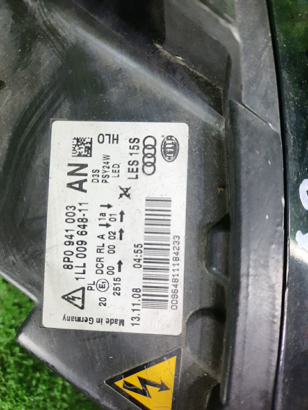 Фара левая передняя AUDI A3 8PA 3 ракурс