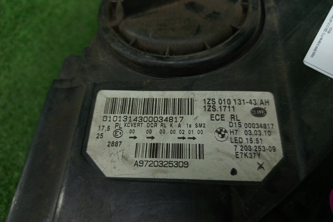 Фара левая передняя BMW 520d, 525d, 530d, 535d, 5-Series, 535i, 528i, 530i, 520i, 523i, 550i F11, F10, FZ35, FR35, XG20, FW20, XG28, FP25, FR30, FR44 4 ракурс
