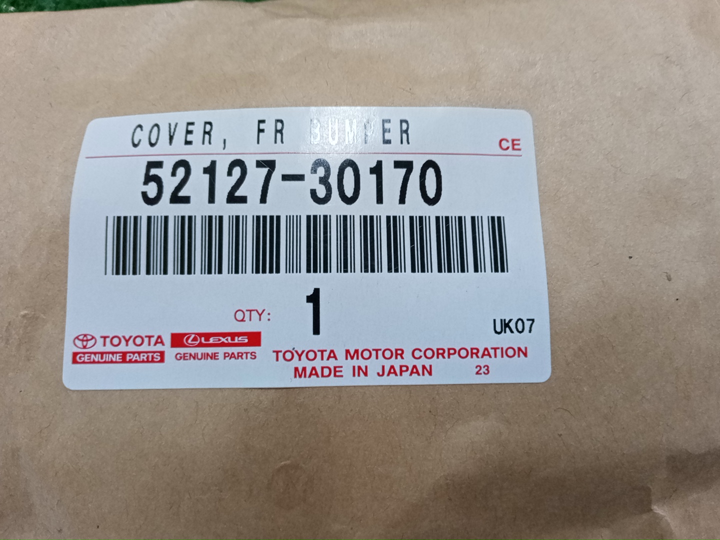 Заглушка бампера передняя LEXUS GS300H AWL10 52127-30170 4 ракурс