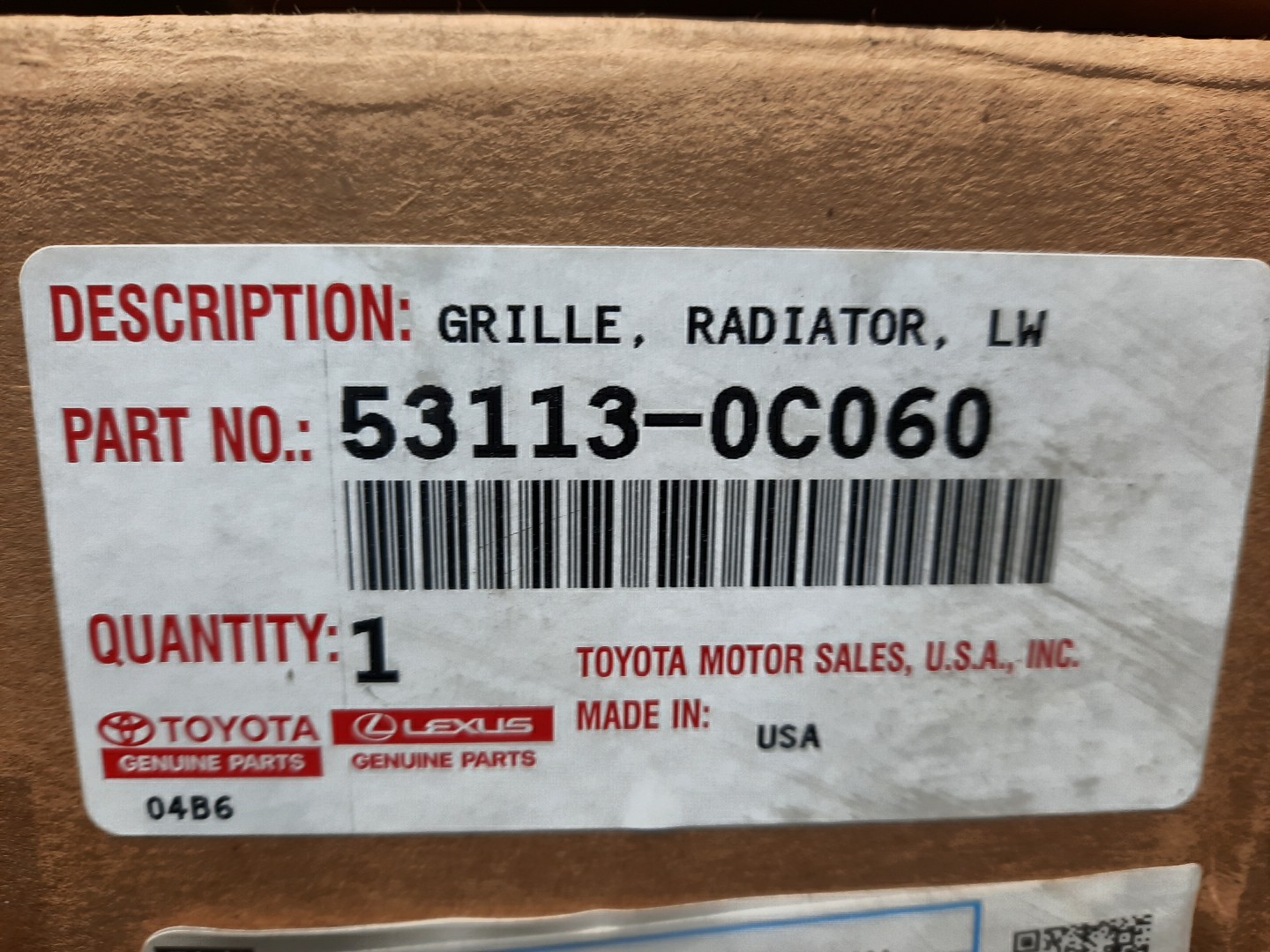 Крепление бампера переднее TOYOTA SEQUOIA VXKH85L 53113-0C060 5 ракурс