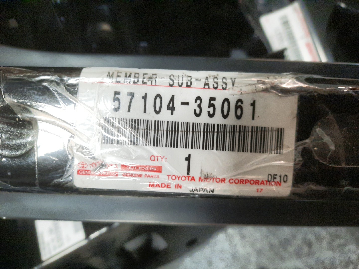 Планка телевизора TOYOTA LAND CRUISER PRADO TRJ120 57104-35061 3 ракурс