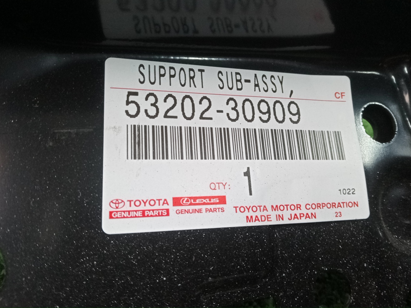 Планка телевизора правая передняя TOYOTA CROWN AZSH36W 53202-30909 3 ракурс