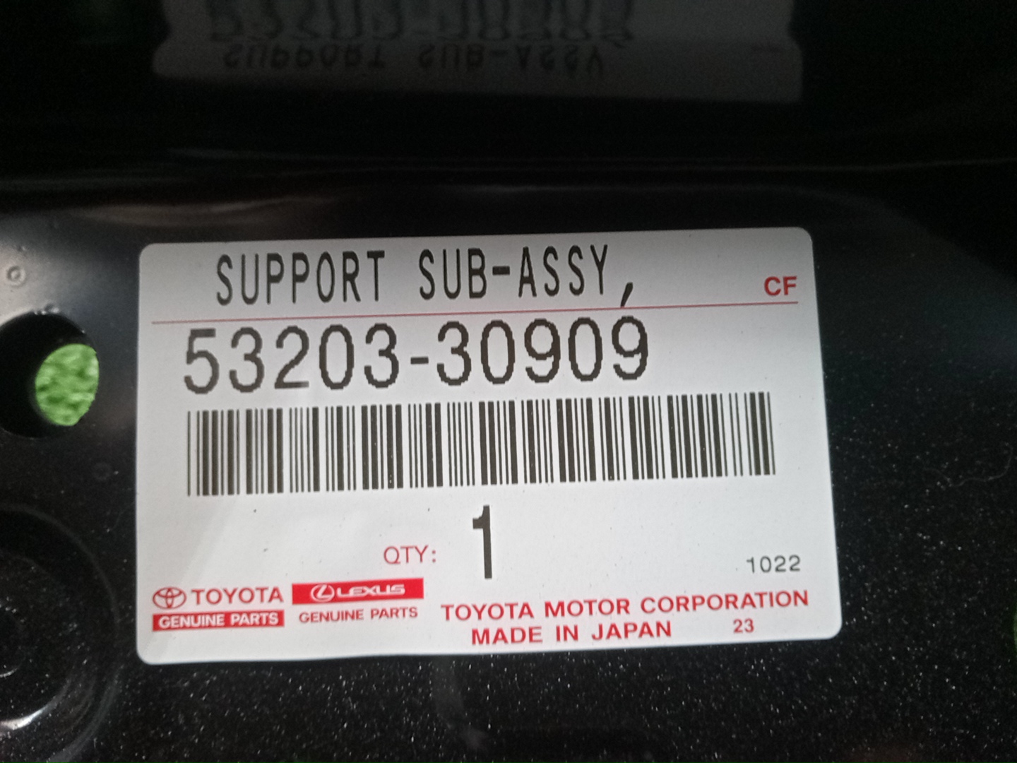 Планка телевизора левая передняя TOYOTA CROWN AZSH36W 53203-30909 3 ракурс