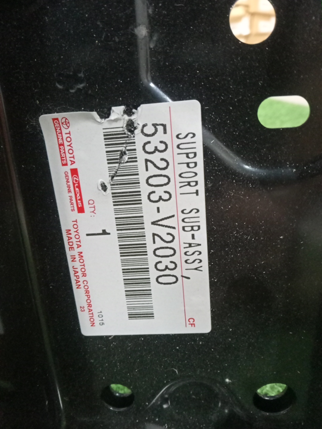 Планка телевизора левая TOYOTA ALPHARD AAHH40W 53203-V2030 3 ракурс