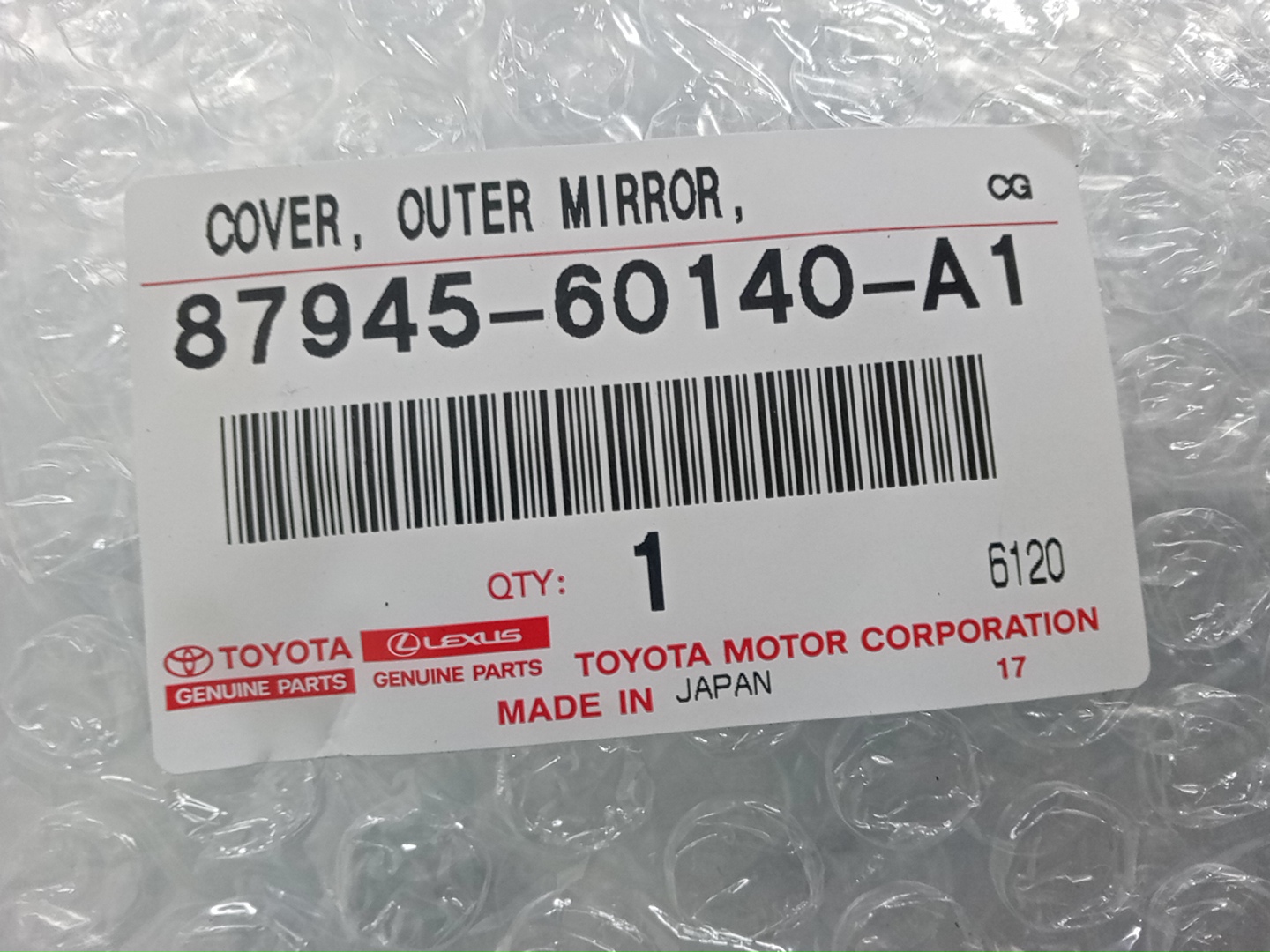 Крышка зеркала заднего вида левая передняя LEXUS LX600 VJA310W 87945-60140-A1 4 ракурс