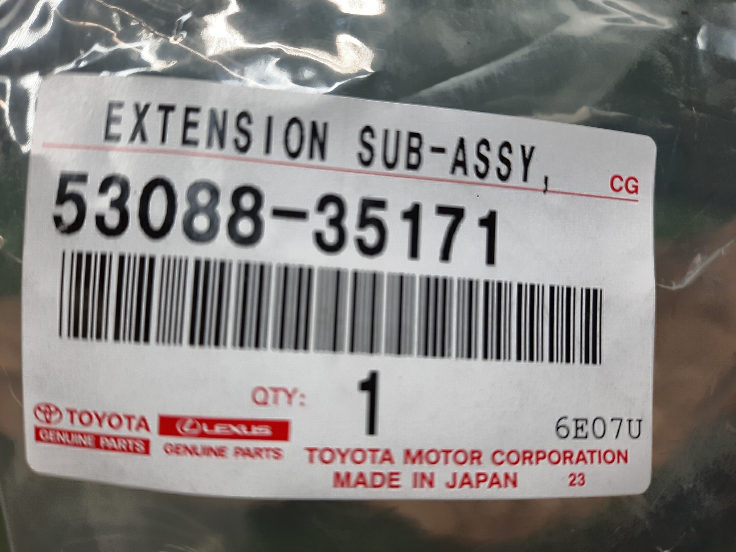 Уширитель крыла левый передний TOYOTA FJ CRUISER GSJ15 1GR-FE 53088-35171 4 ракурс