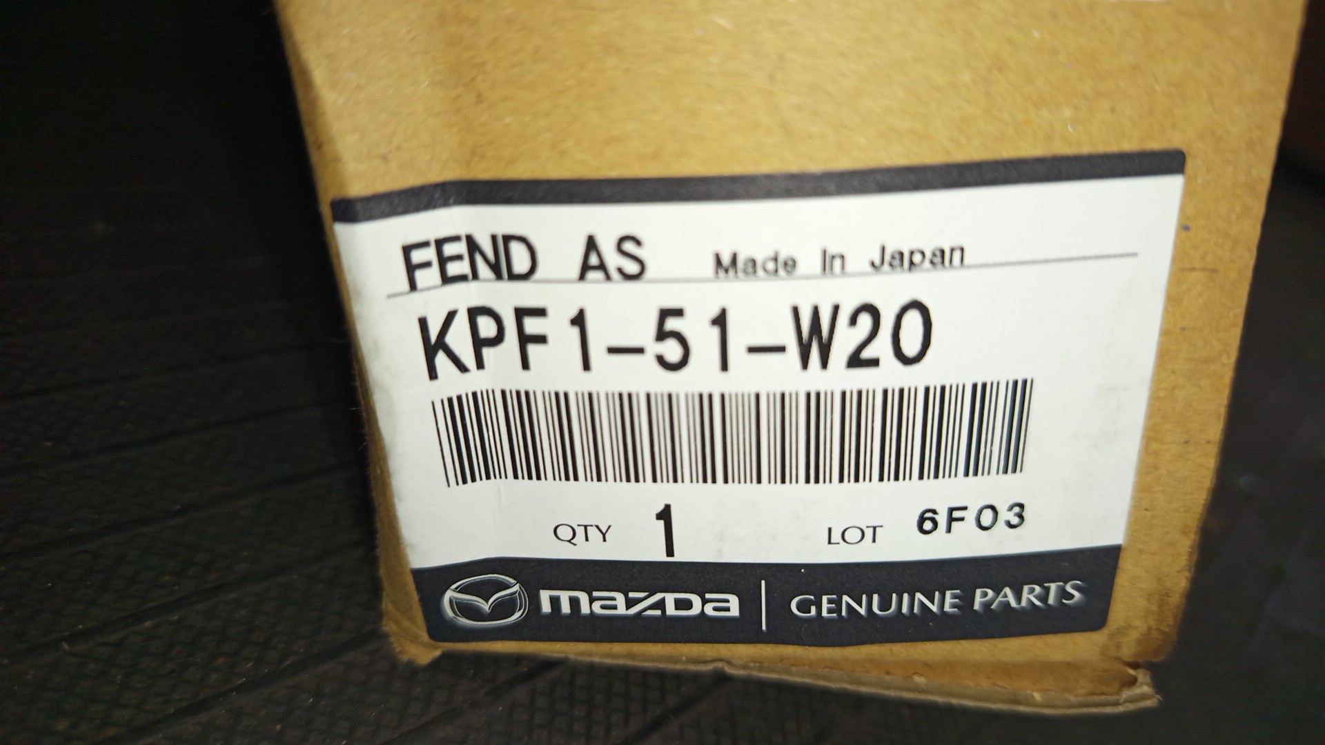 Уширитель крыла правый передний MAZDA CX-5 KF5P, KF2P, KFEP KPF1-51-W20 3 ракурс