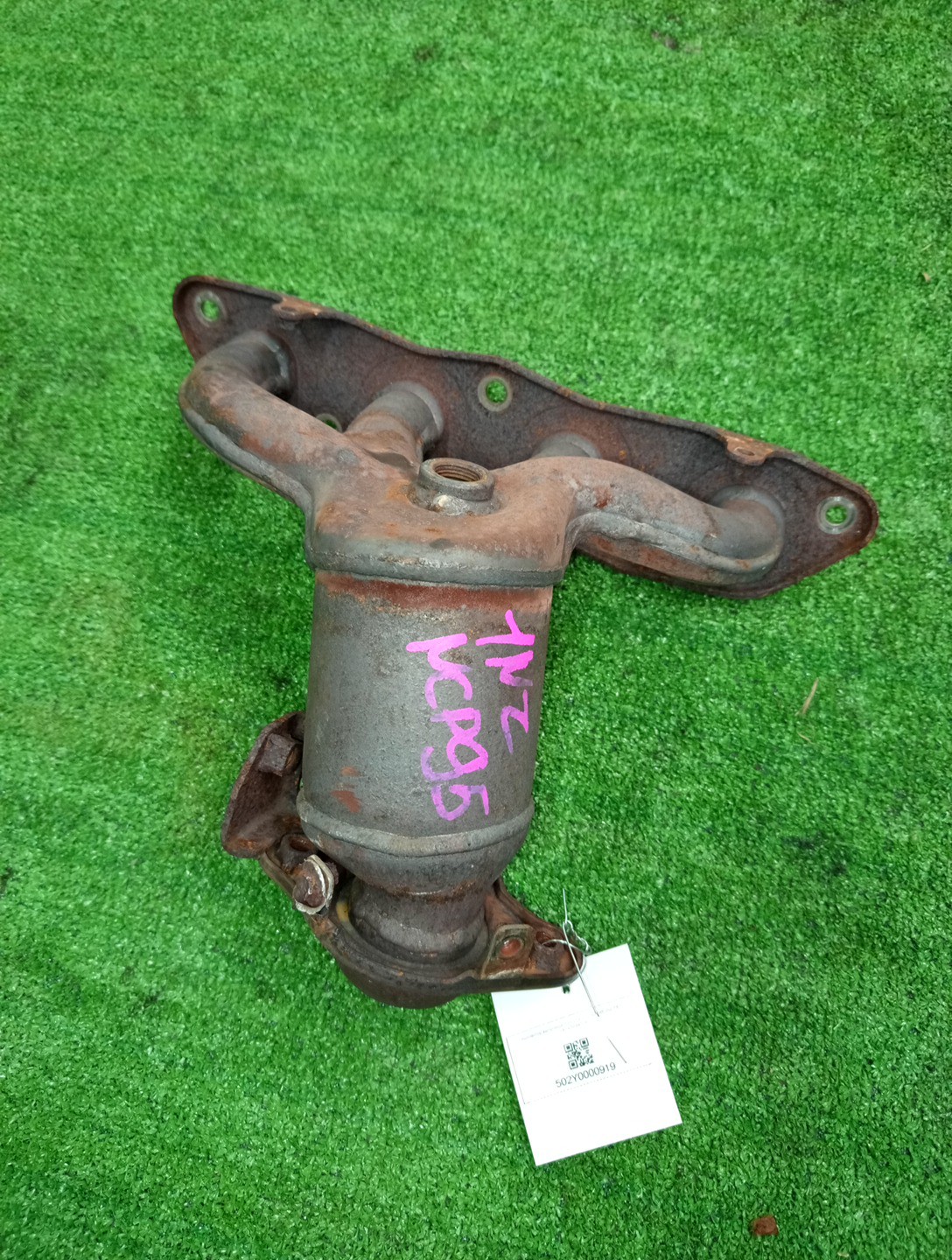 Коллектор выпускной TOYOTA VITZ NCP95 2NZ-FE 1 ракурс
