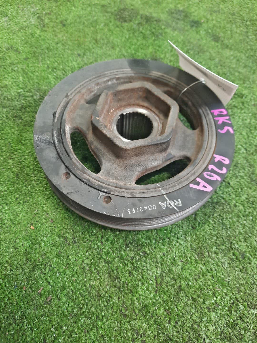 Шкив коленвала HONDA STEPWGN RK5 R20A 1 ракурс