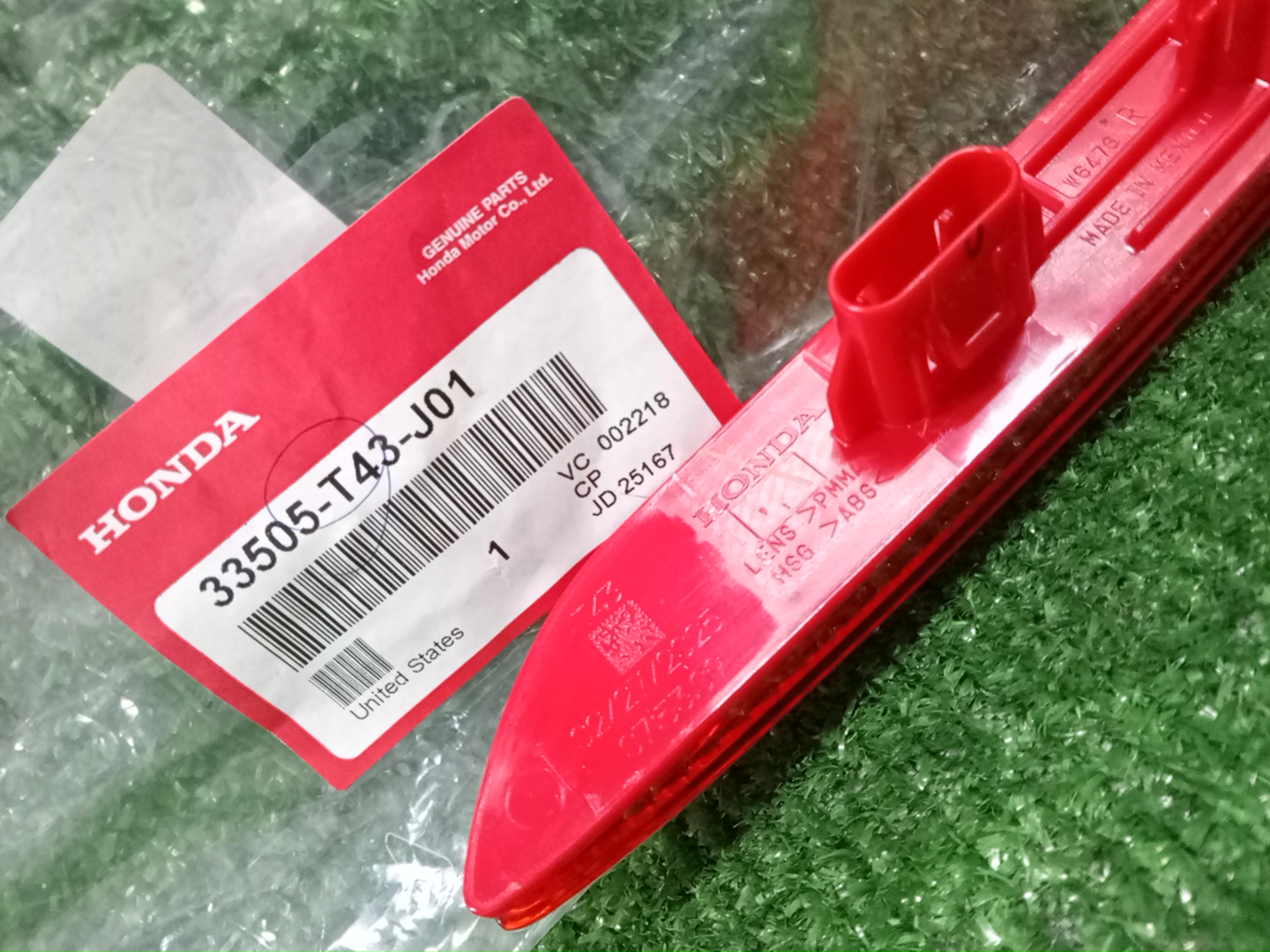 Отражатель бампера правый задний HONDA CIVIC FL1 33505-T43-J01 3 ракурс