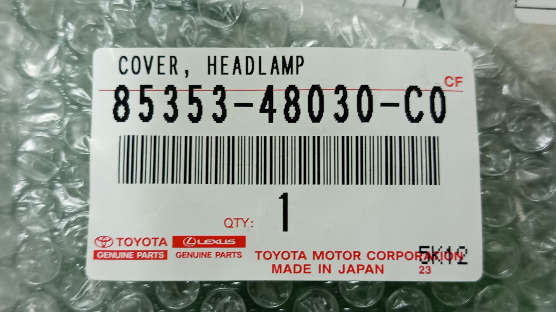 Крышка омывателя фар правая LEXUS RX300 AGL25W 85353-48030-C0 3 ракурс