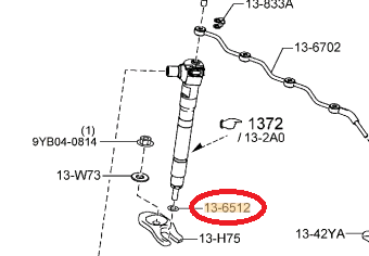 Шайба форсунки MAZDA CX-3 DK5FW S5-DPTS SH01-13-H51 2 ракурс