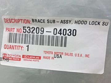 ПЛАНКА ЗАМКА КАПОТА НА TOYOTA TACOMA GRN305L