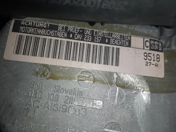 ДВИГАТЕЛЬ НА VOLKSWAGEN TOURAN 1T3 CAVC