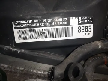 ДВИГАТЕЛЬ НА VOLKSWAGEN POLO 6R1 CJZ