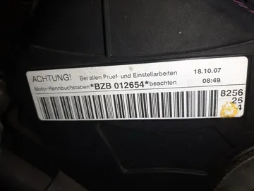 ДВИГАТЕЛЬ НА AUDI A3 8PBZB BZB