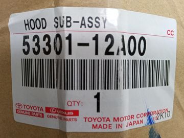 КАПОТ 53301-12A00 009Y0000508 НОВЫЙ ЗАЛОМ УГОЛКА НА TOYOTA COROLLA NZE121