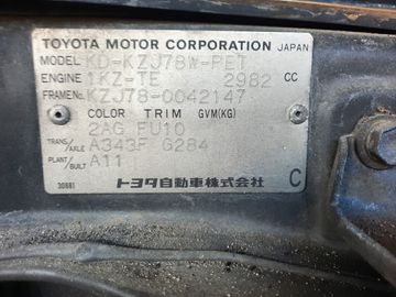 КУЗОВ НА TOYOTA PRADO KZJ78 1KZ-TE