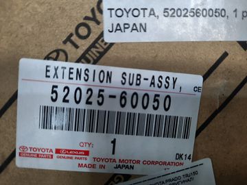 КРОНШТЕЙН УСИЛИТЕЛЯ БАМПЕРА 52025-60050 574Y0000026 НОВОЕ! ОРИГИНАЛ! НА TOYOTA PRADO TRJ150